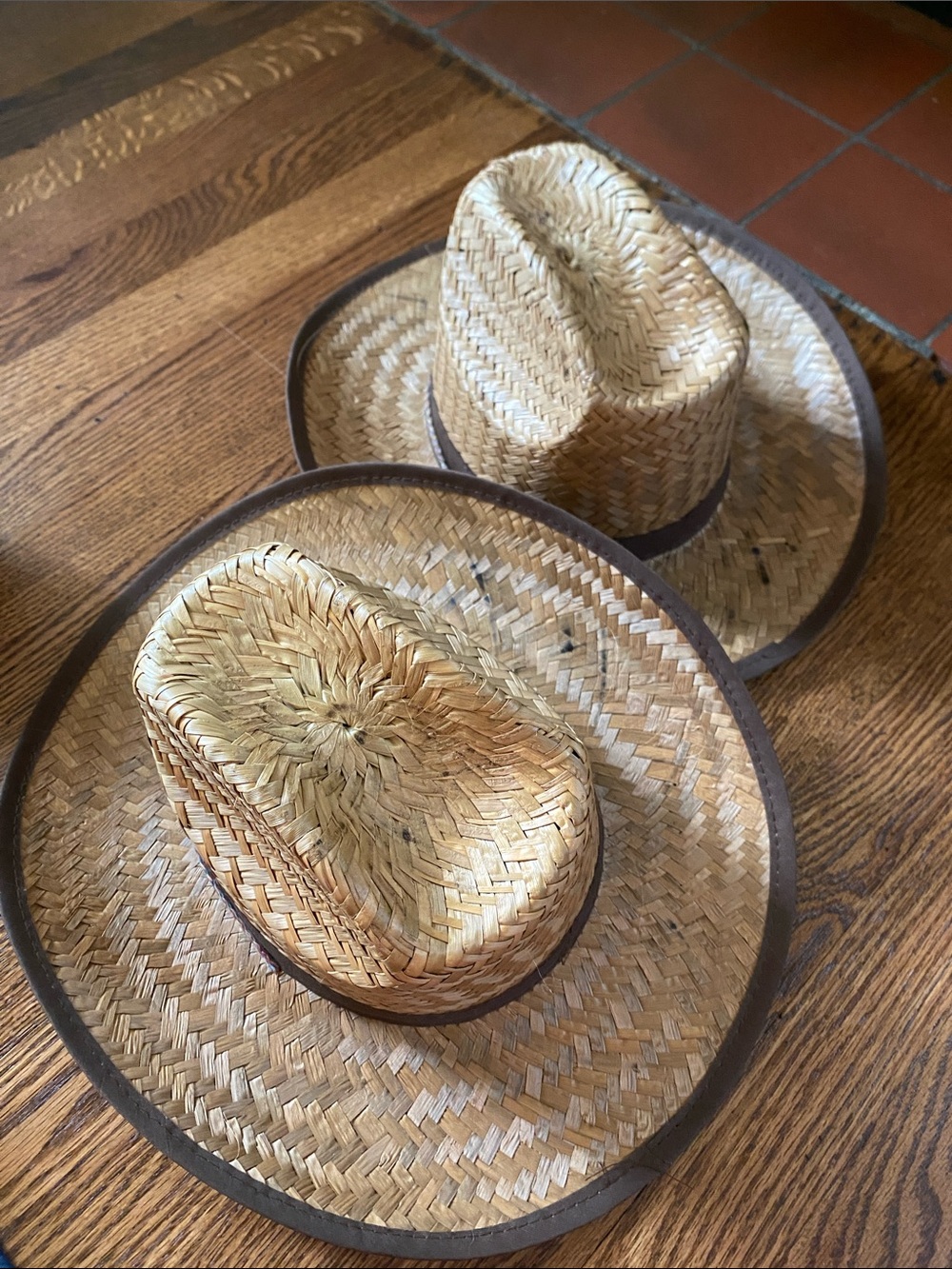 His & Hers Straw Woven Sun Hats - Made in Mexico